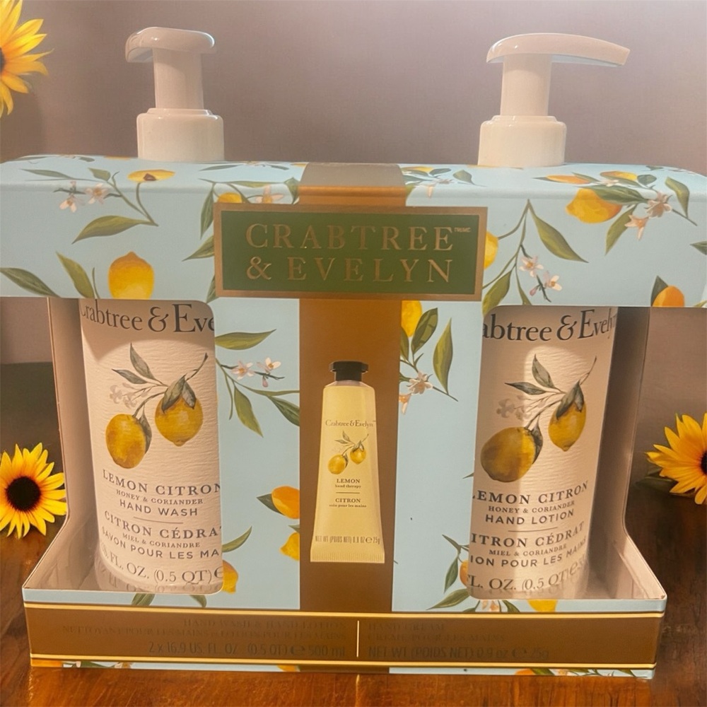 Crabtree & Evelyn Lemon Citron Hand Soap Set